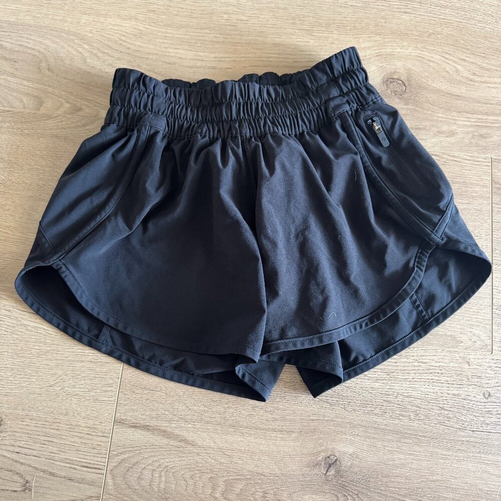 lululemon Tracker Shorts- black sz 4